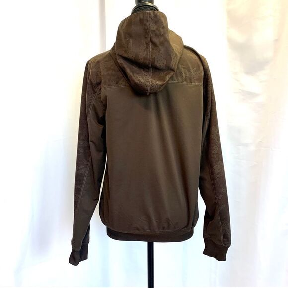 Bench brown zip up jacket hoodie Sz S - Picture 4 of 9